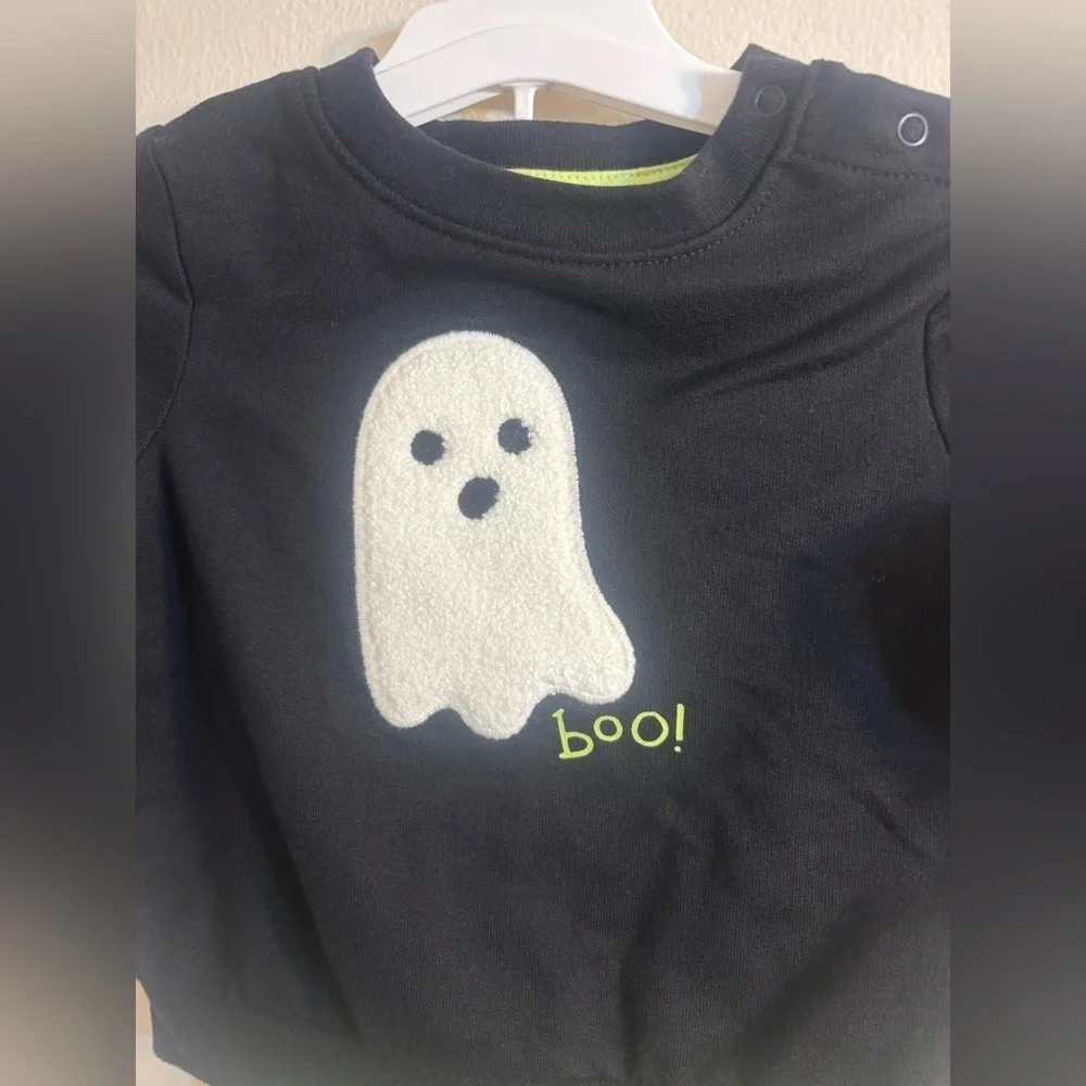 Baby Cat & Jack Ghost Graphic Matching Set Sweatshirt and Pants Size 6-9M